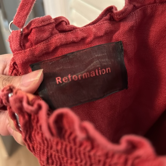 Reformation Red Mini Dress - Picture 3 of 4